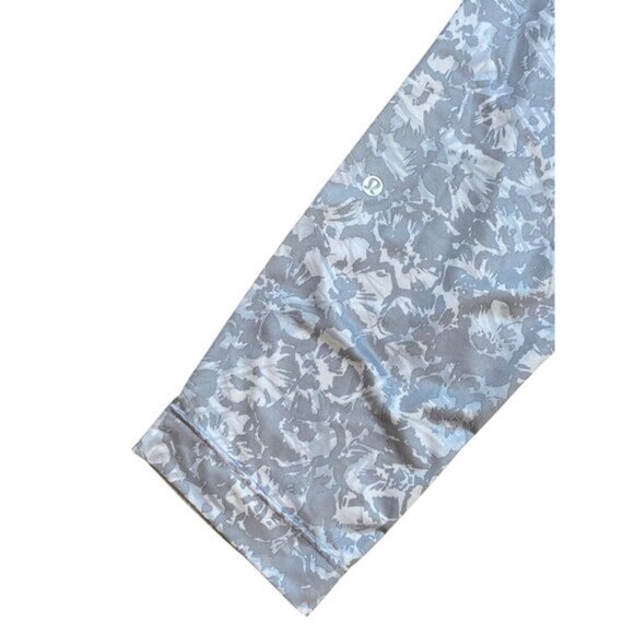 Lululemon Gray Floral Lightweight Joggers With Drawstring Waist Size 6 - Picture 5 of 5